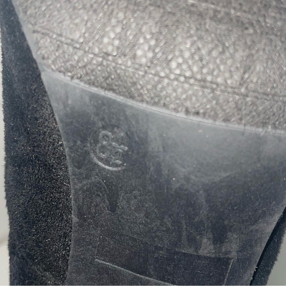 Thigh high boots knee high boots Black heel boots chunky boots - Picture 8 of 9